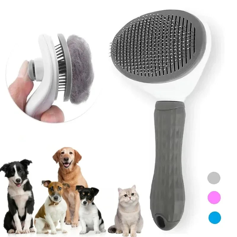 Pawzoon™ 1-Click Self-Cleaning Pet Brush