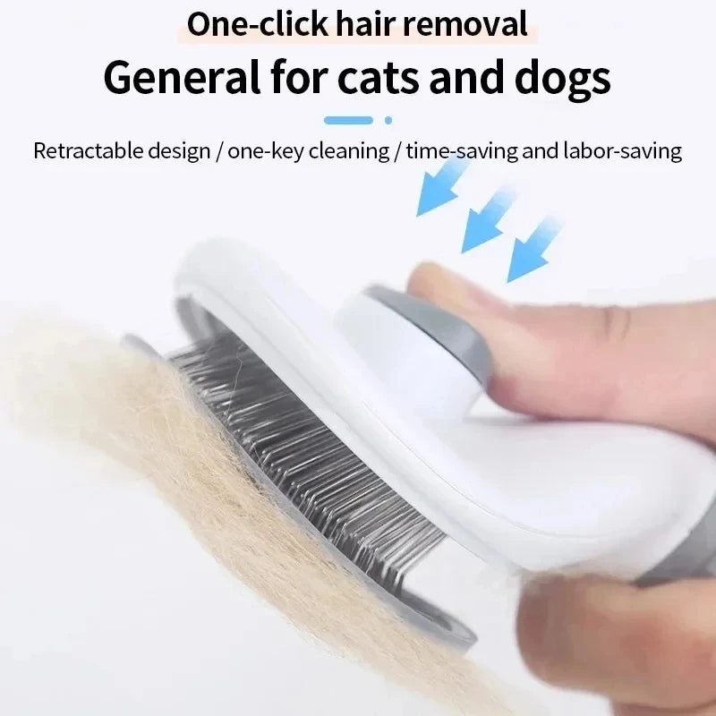 Pawzoon™ 1-Click Self-Cleaning Pet Brush